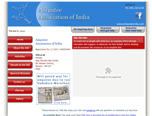 Tablet Screenshot of amputeeindia.com